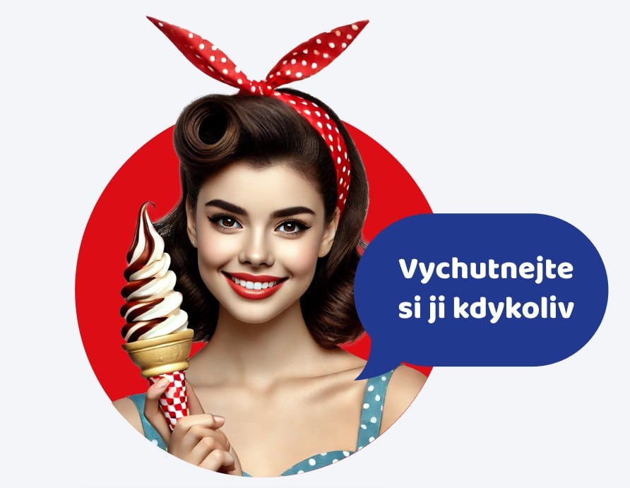 woman with icecream